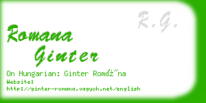 romana ginter business card